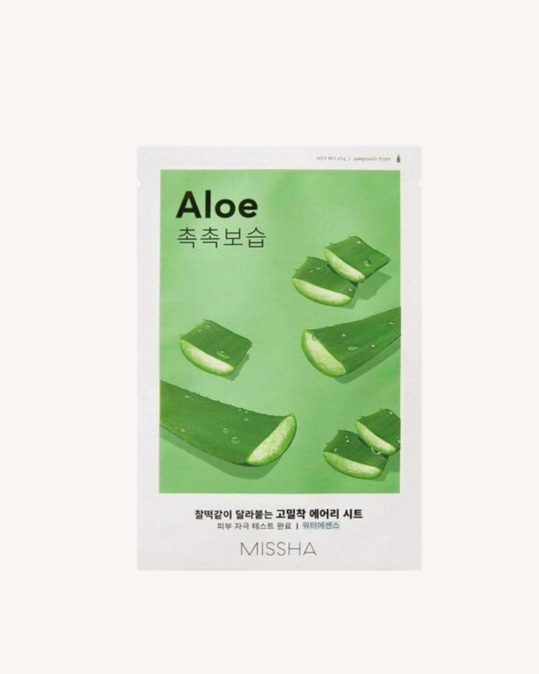 MISSHA Airy Fit Sheet Mask Aloe | Calmante e Hidratante