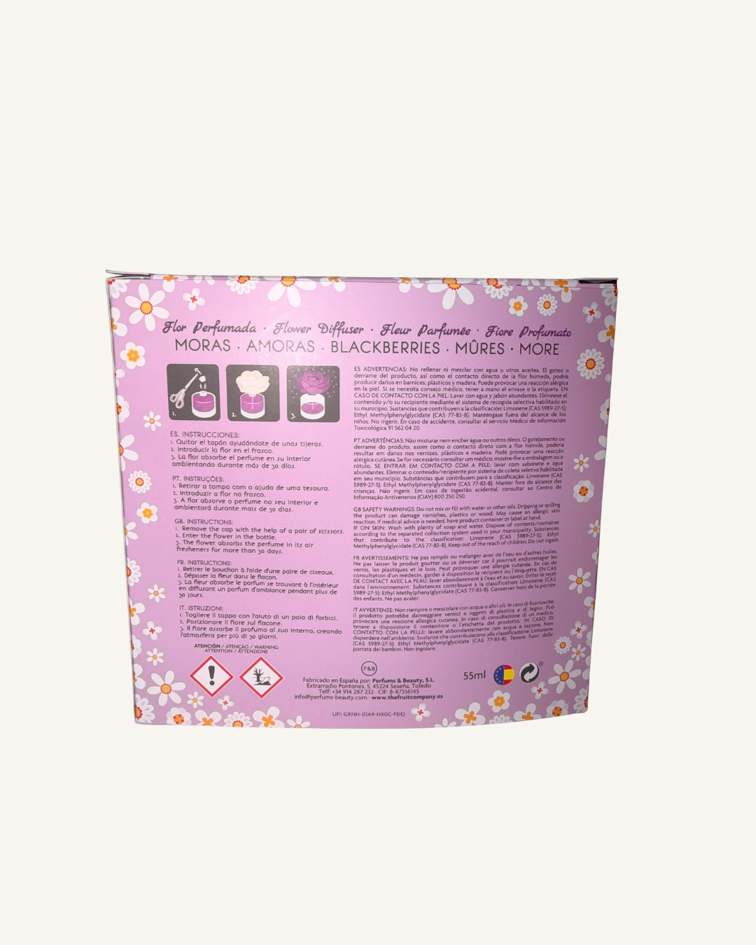 FLOR PERFUMADA MORAS 55ml - THE FRUIT COMPANY